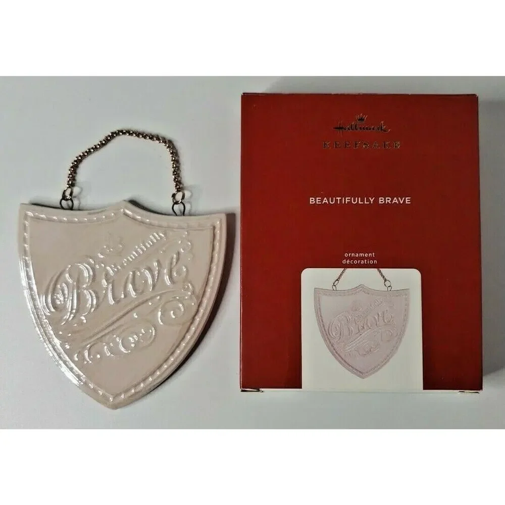 2020 Hallmark Beautifully Brave Health Breast Cancer Warrior Ornament U58/4091